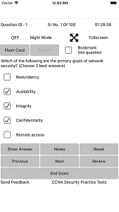 iOS Apps for for Cisco CCNA Security 210-260 Practice Exam Img 1