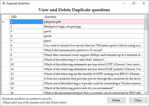 Exam engine help images