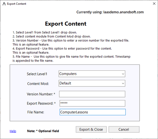 Exam engine help images