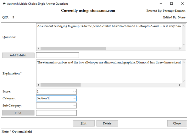 Exam engine help images