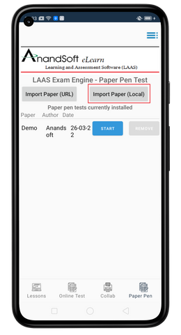 Add test module screen 1