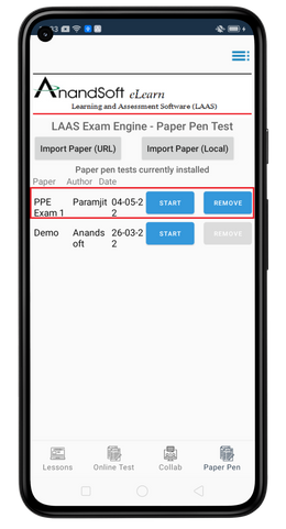 Add test module screen 4