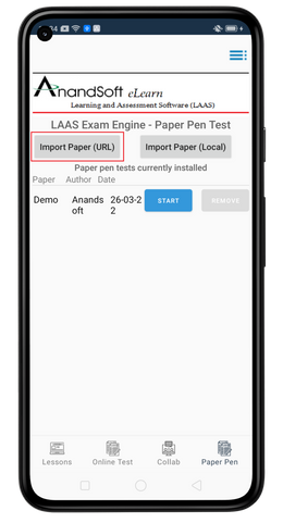 Add test module screen 1