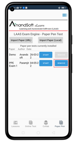 Add test module screen 1